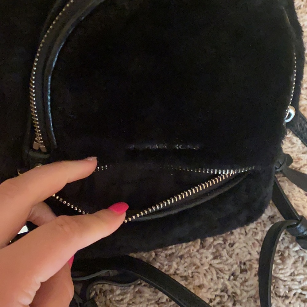 MK mini Fuzzy Backpack - Picture 4 of 5